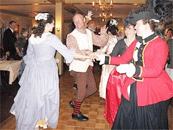 Dancers at the Regimental Ball hosted by the Sudbury Companies of Militia and Minute